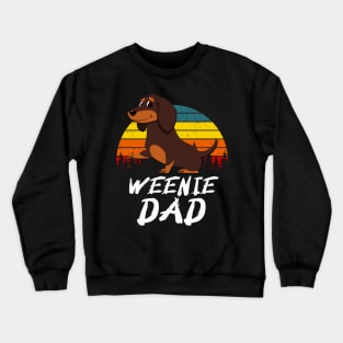 Weenie Dad Dachshund Dog Lover Men Crewneck Sweatshirt